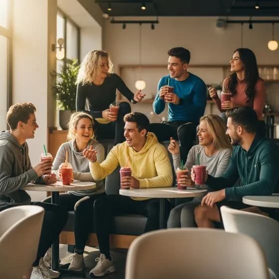Athletes Socializing